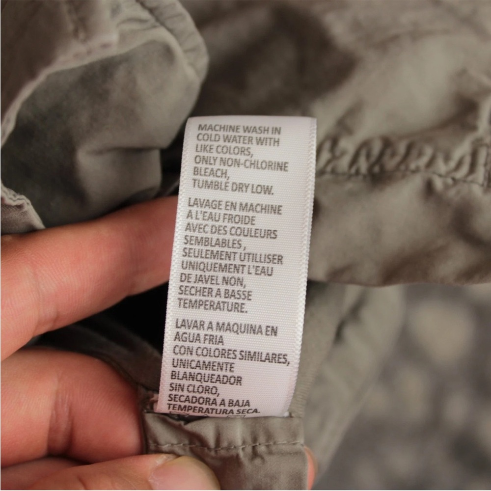 James Perse Standard Hooded Parka Full Zip Jacket Womens Size 3 Beige Yosemite - Picture 11 of 14